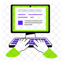 Online bewerben  Symbol