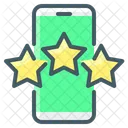 Online Bewertungssterne Online Rezension Online Bewertung Symbol
