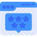 Online-Bewertungssterne  Symbol