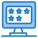 Online Bewertungssterne Online Bewertung Online Feedback Symbol