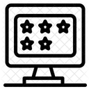 Online-Bewertungssterne  Symbol
