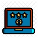 Online Bewertungssterne Online Feedback Online Bewertung Symbol