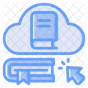 Online Bibliothek E Learning Cloud Bibliothek Symbol