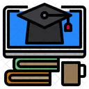 Absolvent Buch Monitor Symbol