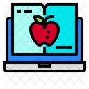 Apfel Buch Labtop Icon