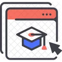 Online-Bildung  Symbol