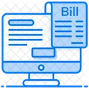 Online Bill Digital Invoice Voucher Icon