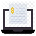 Online Bill Invoice Online Receipt Icon