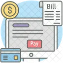 Online Bill Payment Receipt Voucher Icon