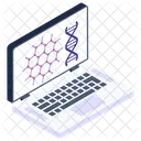 Online Biotechnology Online Laboratory Online Dna Icon