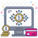 Online Bitcoin  Symbol