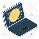 Online Bitcoin Online Cryptocurrency Online Crypto アイコン