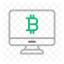 Bitcoin Online Cyrpto Icon