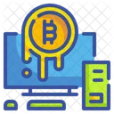 Online Bitcoin Bitcoin Cryptocurrency Icon