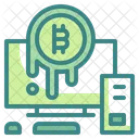 Online Bitcoin Bitcoin Cryptocurrency Icon