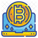 Online Bitcoin Digital Currency Bitcoin Icon