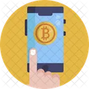 Bitcoin Mobile App Blockchain App Icon