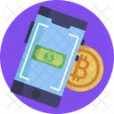 Bitcoin Smartphone Cryptocurrency Icon