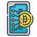 Smartphone Mobile Cryptocurrency Digital Currency Application Cellphone Icon