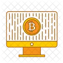 Online Bitcoin Cryptocurrency Bitcoin Icon