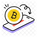 Online Bitcoin Online Crypto Bitcoin App Icône