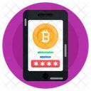 Online Bitcoin Account  Icon