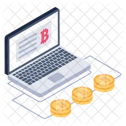 Online Bitcoin Content  Icon