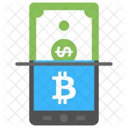 Online Bitcoin Currency Exchange  Icon
