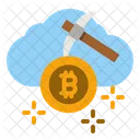 Online Bitcoin Mining  Icon