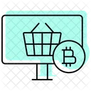 Online Bitcoin Shopping  Icon