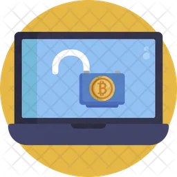 Online Bitcoin Unlock  Icon