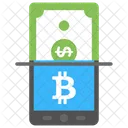 Online-Bitcoin-Währungsumtausch  Symbol