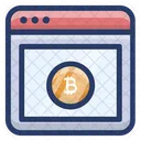 Online Bitcoin Website  Icon