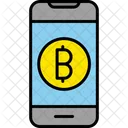 Online-Bitcoin-Zahlung  Symbol