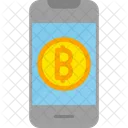 Online-Bitcoin-Zahlung  Symbol