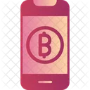 Online-Bitcoin-Zahlung  Symbol