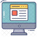 Online Blog Online Article Online Content Icon