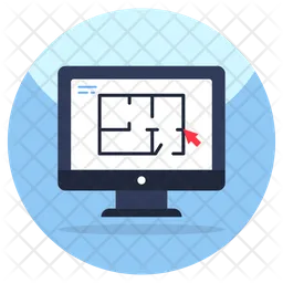 Online Blueprint  Icon