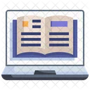 온라인 도서 전자 도서 온라인 학습 아이콘
