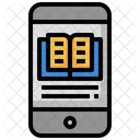Online Book Mobile Book Ebook Icon