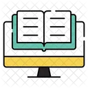 Digital Book Online Book Ebook Icon