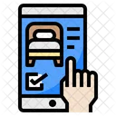 Hand Smartphone Bed Icon