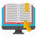 Online Book Online Handbook Online Guidebook Icon