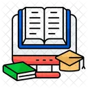 Online Book Online Textbook Online Guidebook Icon