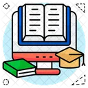 Online Book Online Textbook Online Guidebook Icon