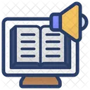 Online Book E Book Audio Guide Icon