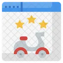 Online Book Motorcycle  Icon