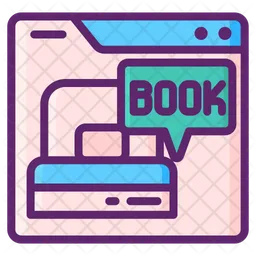Online Book Room  Icon