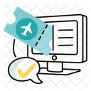 Happy Booking Travel Icon