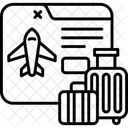 Online Booking Transportation Trip Icon